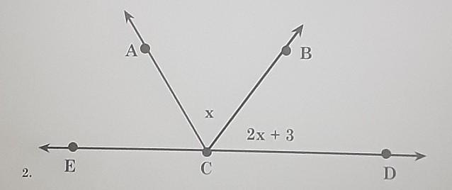 The measure of <ACD is 120. Find the measure of <ACB, <BCD, and <ACE. Explain-example-1