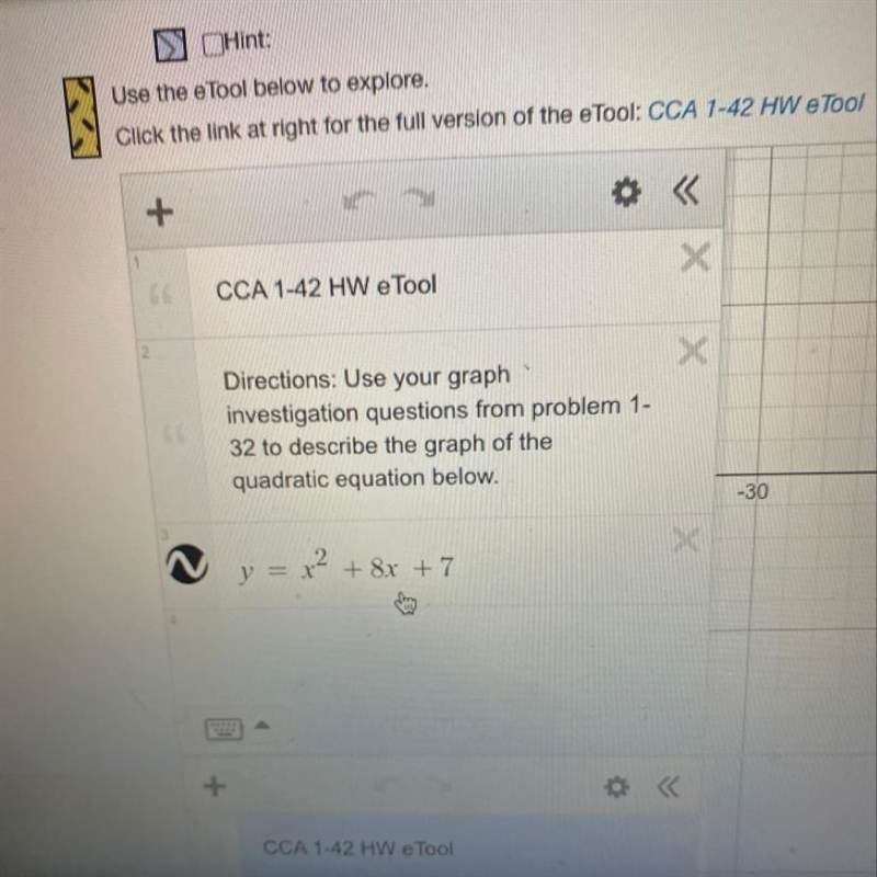 Please help me I am awful at graphing. it’s due in a few min and worth half my grade-example-1