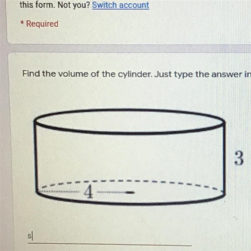 Find the volume of the cylinder-example-1