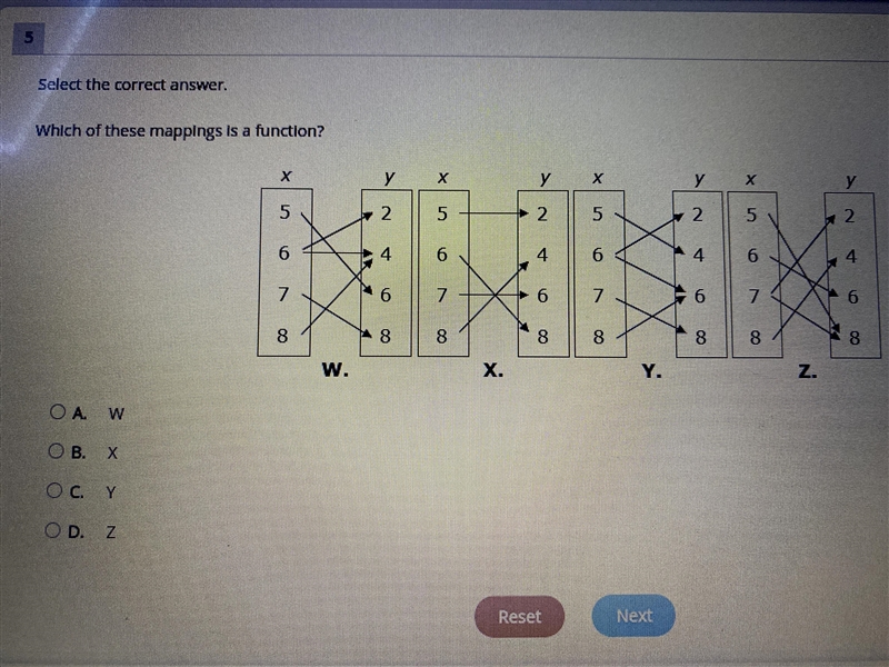 Which of these mappings is a function?? Plzzzz help <3333-example-1