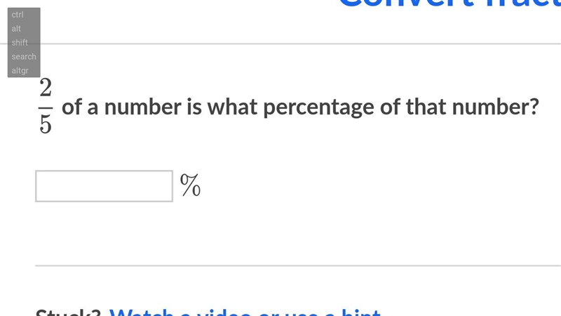 2/5 of a number is what percentage of that number?-example-1