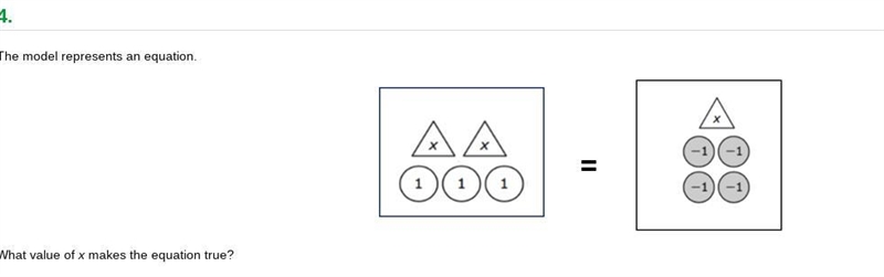 What value of x makes the equation true ?-example-1