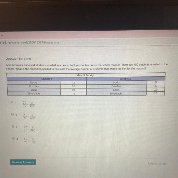 Question 5 (1 point) Administrators surveyed students enrolled in a new school in-example-1