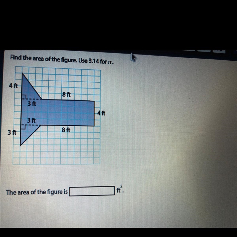 Find the area of the figure-example-1