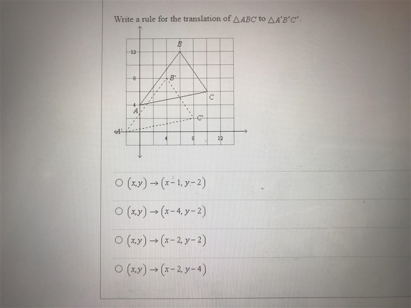 Write a rule for the translation of ABC to A' B' C'-example-1