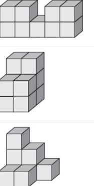 Choose the figure that is constructed with 9 unit cubes.-example-1