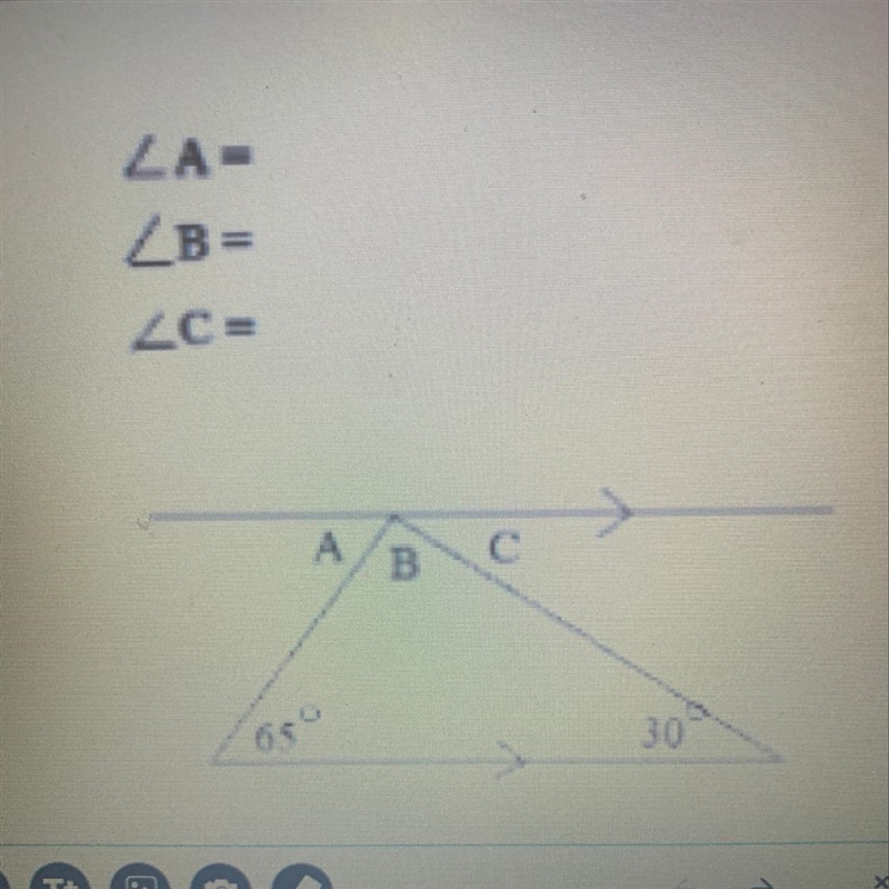 Hurry plz what are each angles-example-1