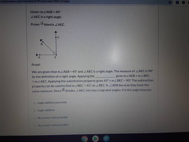 A angle addition postulate B angle addition C no answer text provided D no answer-example-1