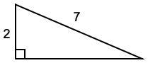 What is the length of the missing side? 6.7 49 45 None of these choices are correct-example-1