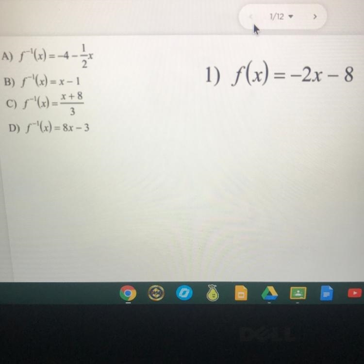 Finding the inverse of linear functions-example-1