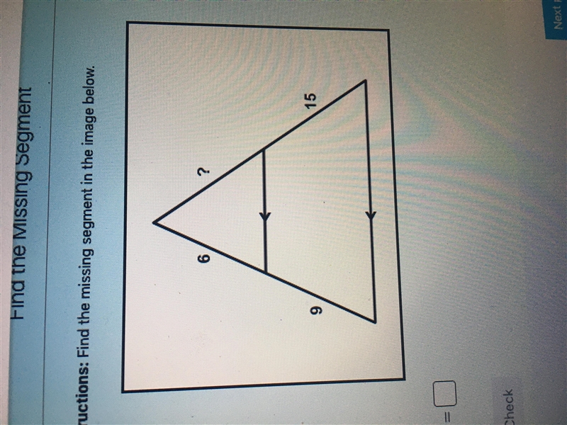 Help find the missing segment???-example-1