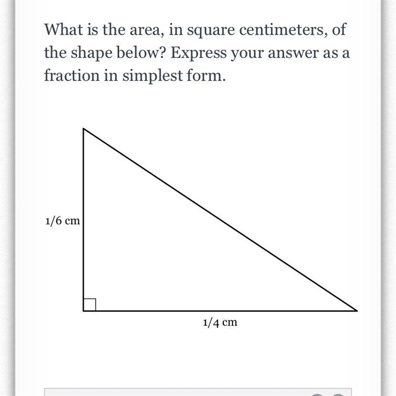 What is the area, in square centimeters, of the shape below? Express your answer as-example-1