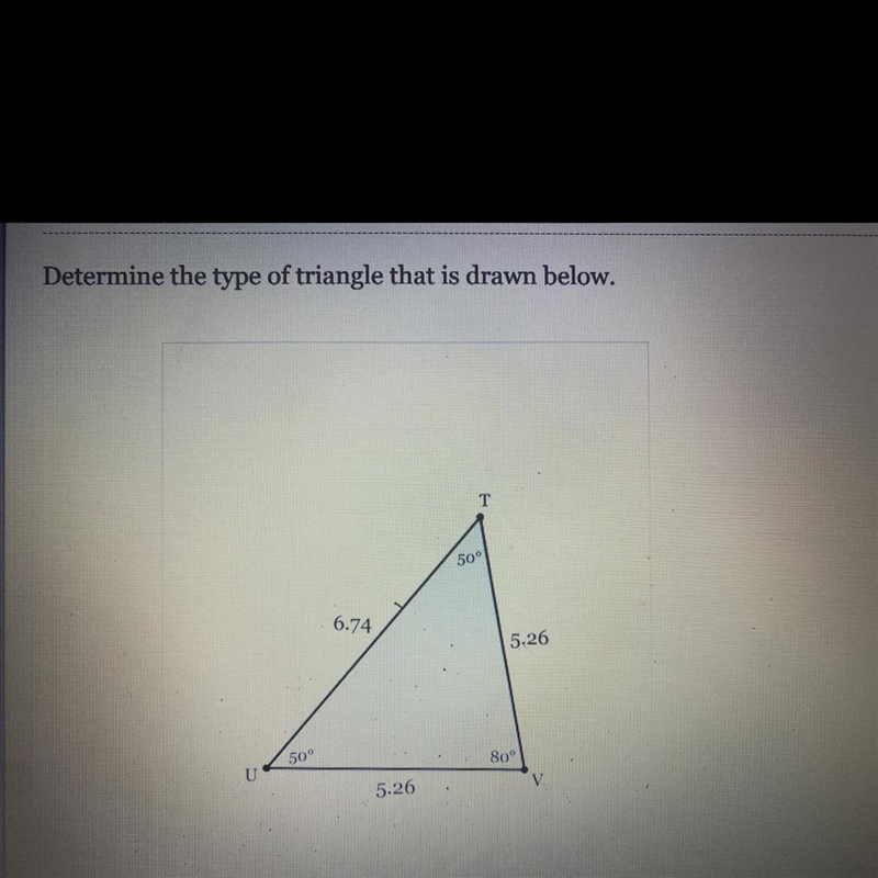 A) isosceles right B) isosceles obtuse C) equilateral D) Scalene acute E) scalene-example-1