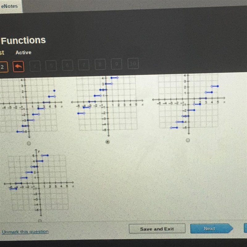 PLSSSS HELP ASAPPPP Which is the graph of g(x) = [X +3]-example-1