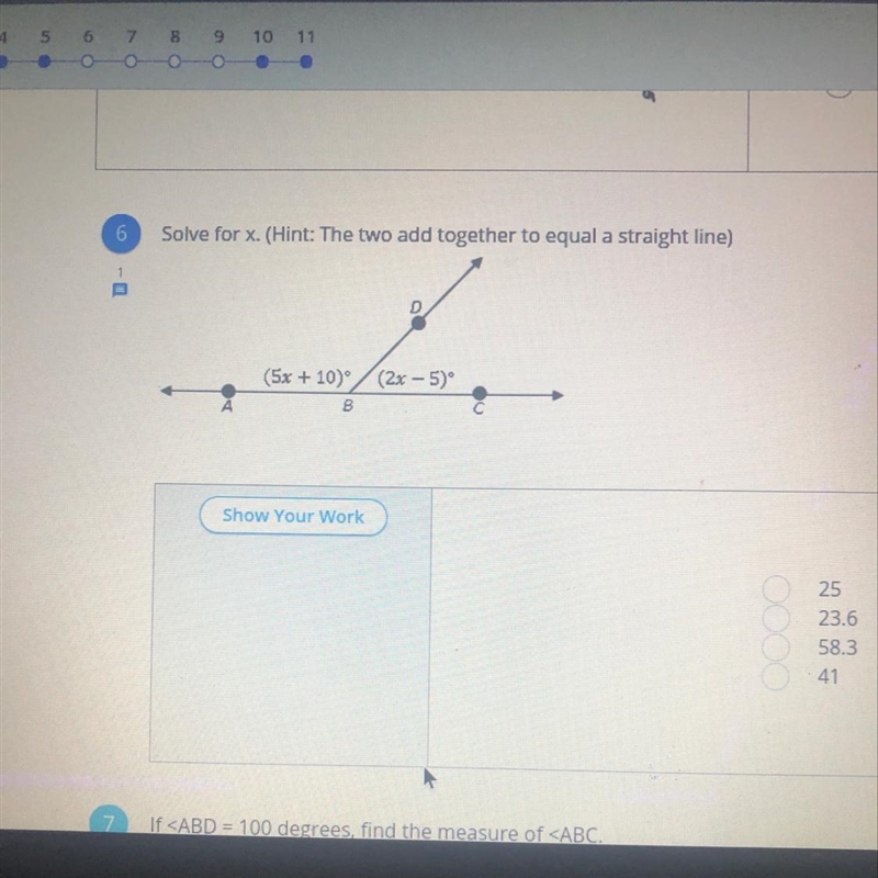 Solve for x (geometry)help-example-1