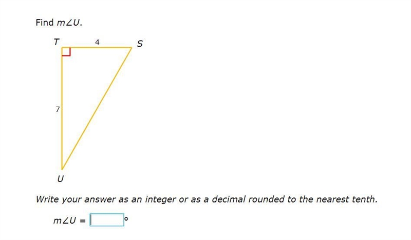 PLEASE HELP ASAP!!! I NEED CORRECT ANSWERS ONLY PLEASE!!! Find m∠U. Write your answer-example-1