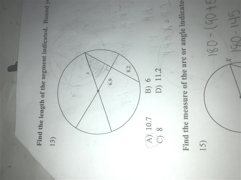 Find the length of the segment indicated. Round your answer to the nearest tenth if-example-1