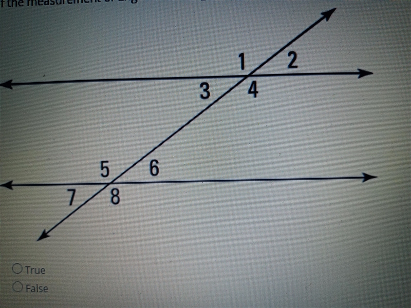 If the measurement of Angle 6 = 50 degrees, then the measurement of Angle 3 = 50 degrees-example-1