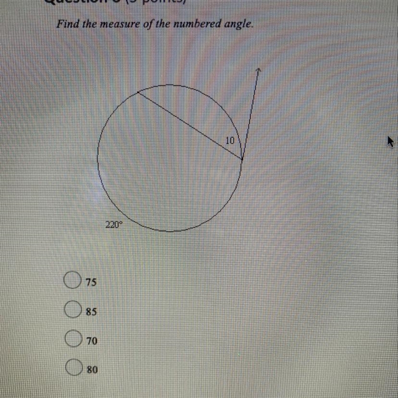 Please help!! find the measure of the numbered angle-example-1