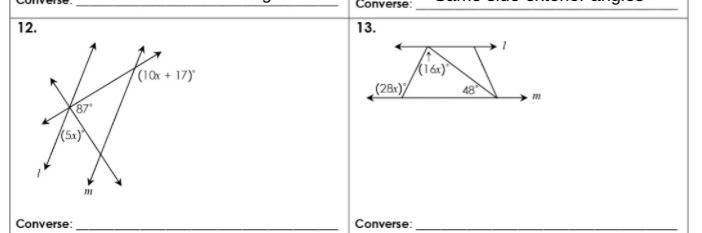 DUE TODAY PLEASE HELP! I need help with both of these. What is x and what is the angle-example-1