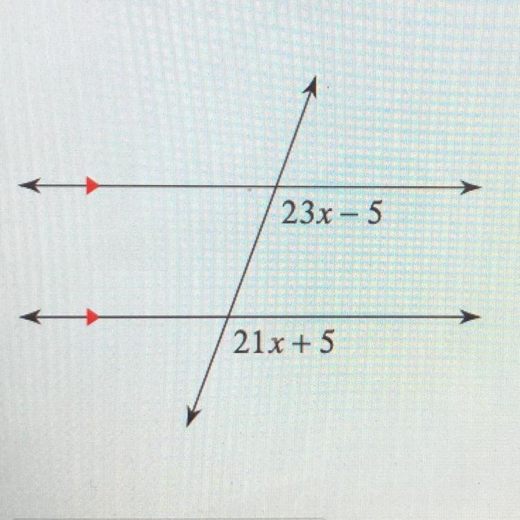 Solve for x. Type in your numerical answer only, do not type the degree symbol. 23x-example-1