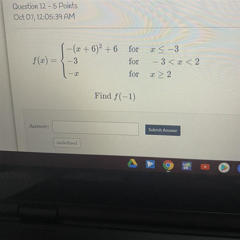 Can someone Find f(-1)-example-1