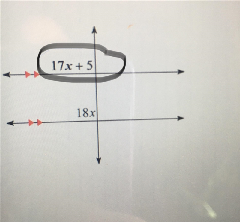 Find the measure of angle that is circled. Can someone help? Test tomorrow, I need-example-1