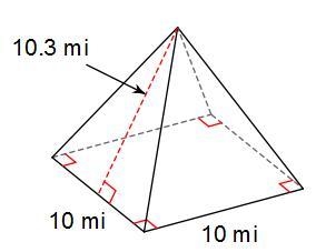 Find the surface area of the pyramid.-example-1