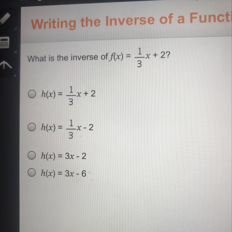 F(x)=1/3x+2????????????-example-1