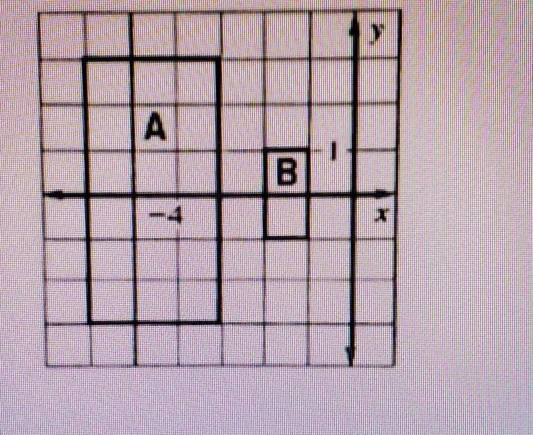 Determine whether the dilation from figure A to Figure B is a reduction or enlargement-example-1