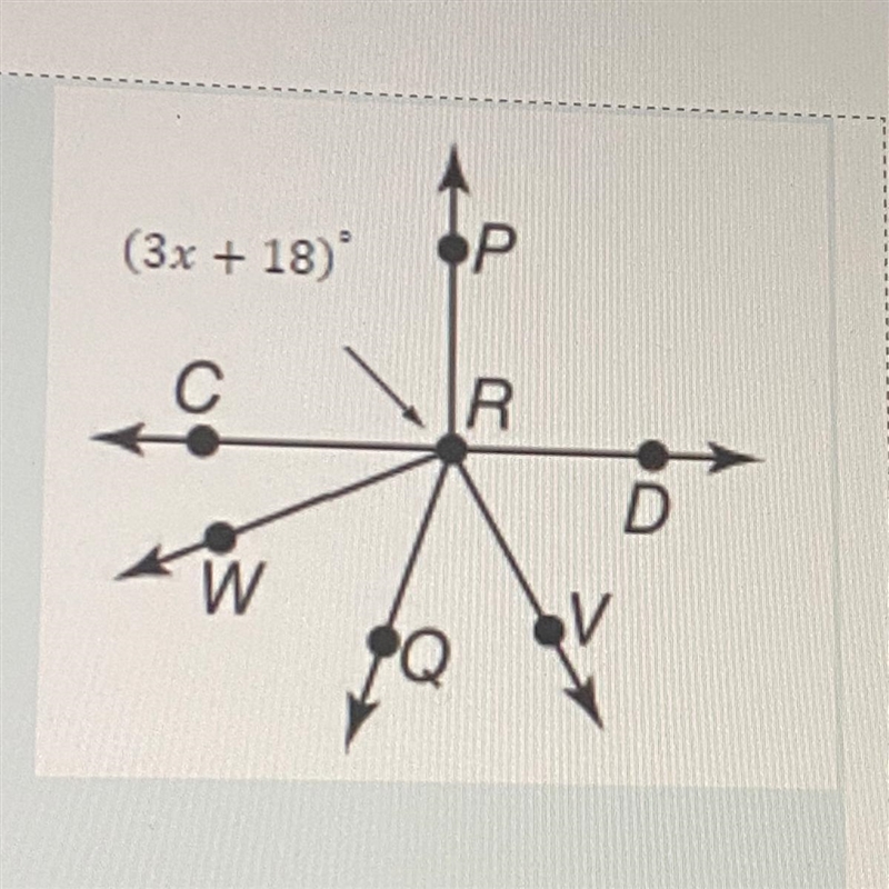 Find the value of x so that CR is perpendicular to PR.-example-1