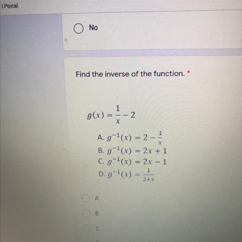 Find the inverse of the function. *-example-1