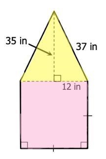 What is the area of the yellow region? * What is the area of the pink region? * What-example-1