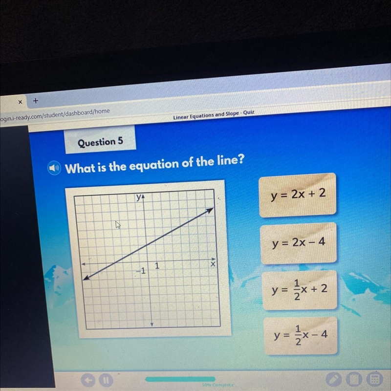 What is the equation of the line-example-1