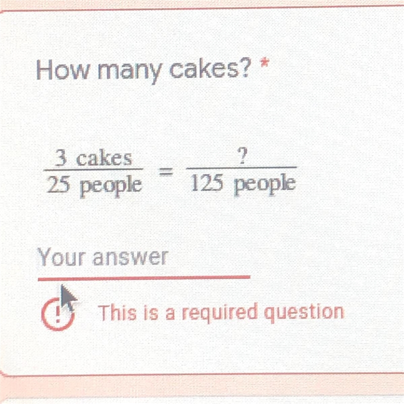 3 cakes 25 people ? 125 people-example-1