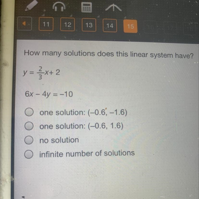 How many solutions does this linear system have?-example-1