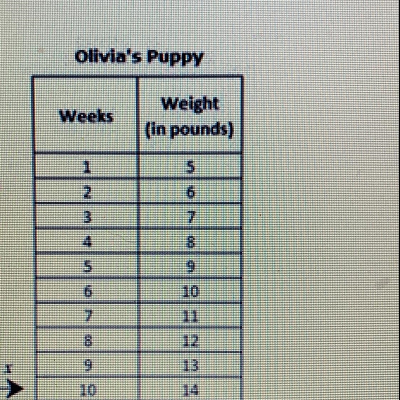 Does the data for oliva's pup show a function? Why or why not-example-1