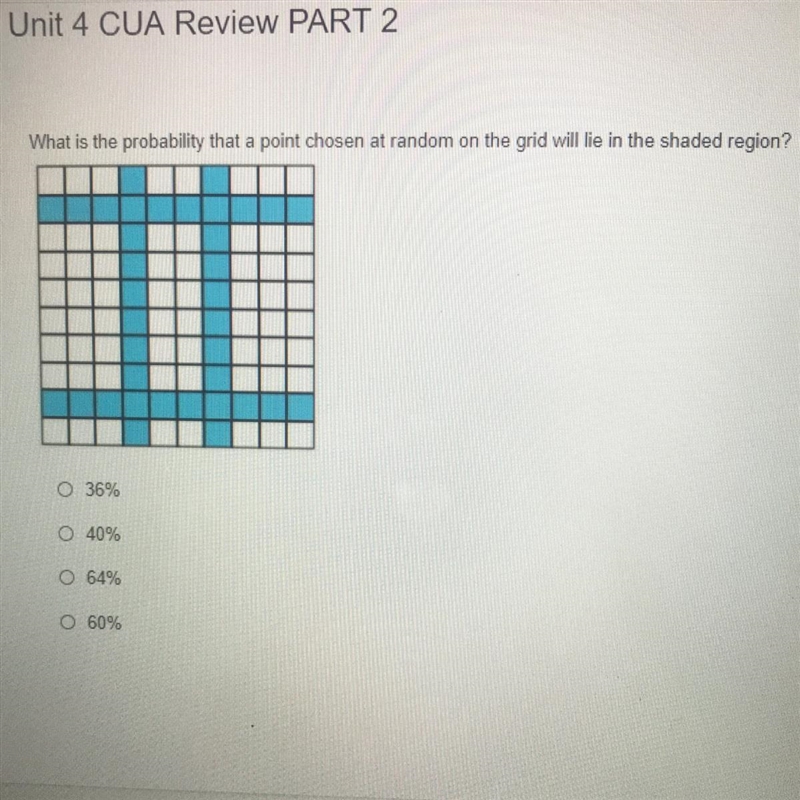 What is the probability that a point chosen at random on the grid will lie in the-example-1