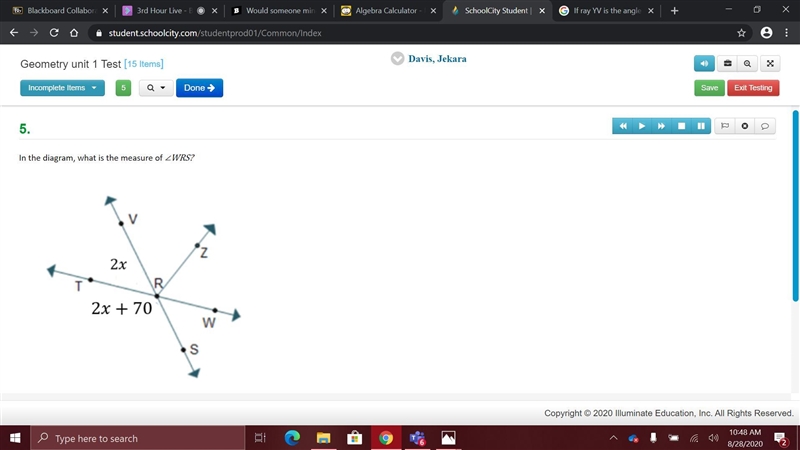 HELPPP! A.170∘ B.25∘ C.5∘ D.10∘-example-1