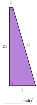 Find the area of the shape shown below.-example-1