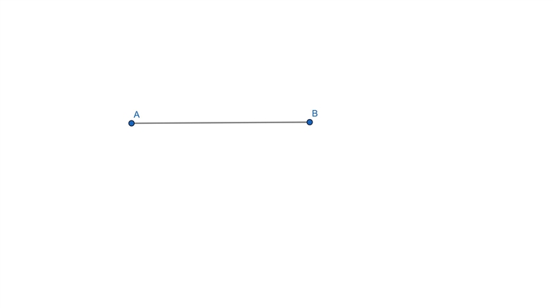 Construct the perpendicular bisector for the segment in the following figure. What-example-1