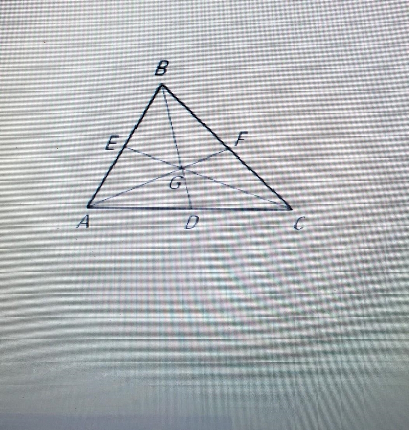 CAN SOMEONE SOLVE THIS EQUATION?? Point G is the centroid of triangle ABC. Use the-example-1