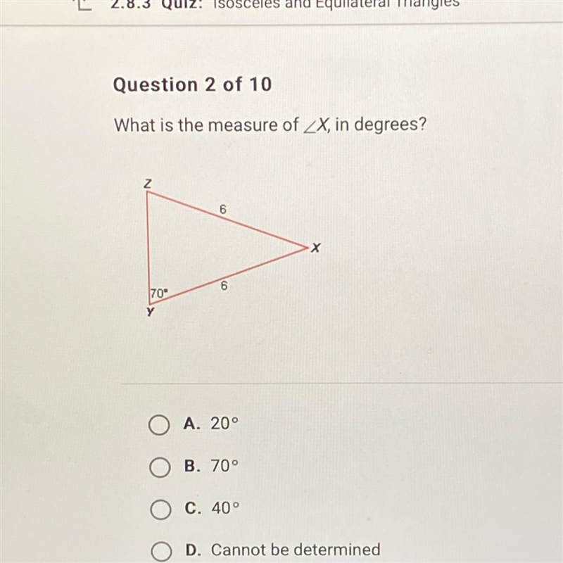 What is the measure of AX, in degrees? N 6 Х 6 70 у-example-1