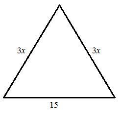 Please Help!!! A.) What is the perimeter of this triangle? b.) If the perimeter is-example-1