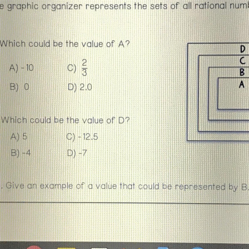 Which could be the value of A? A) - 10 2 C) 3 B) 0 D) 2.0-example-1