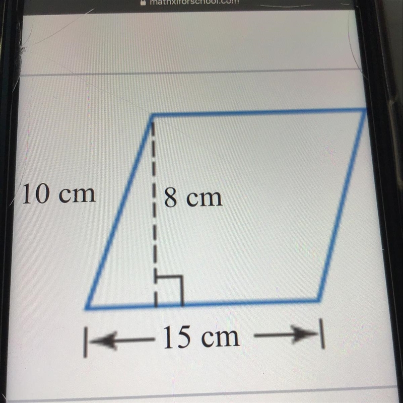 Find the area of the parallelogram-example-1