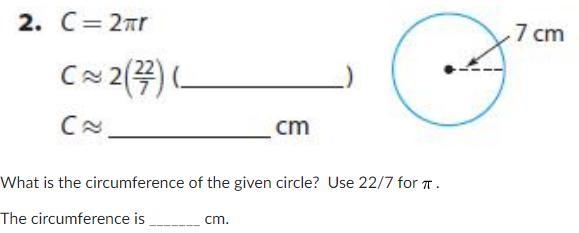 What is the circumference of the given circle?-example-1