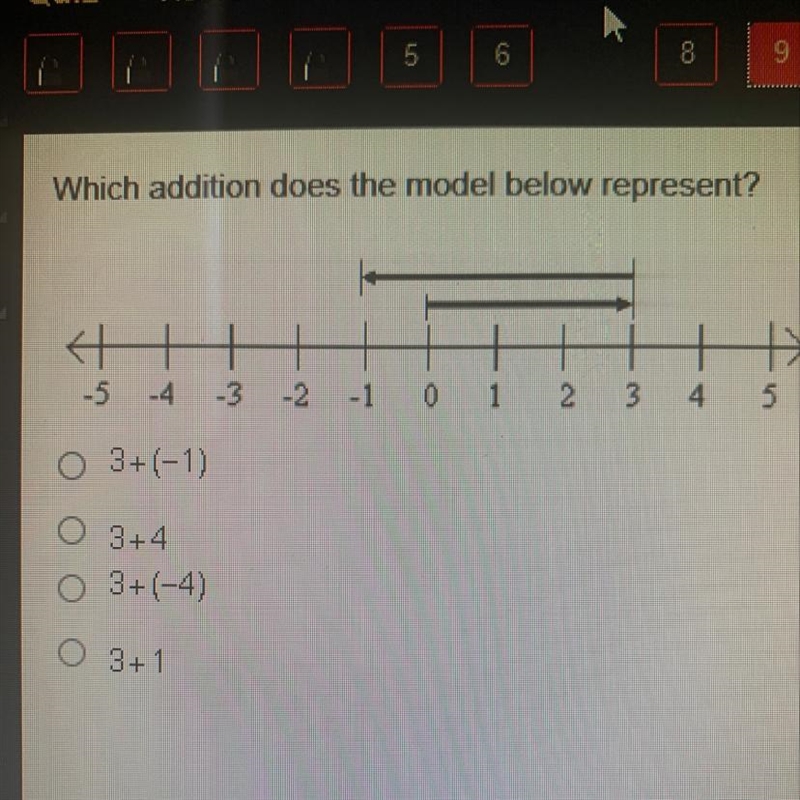 Which addition does the model below represent?-example-1