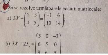 Solve the following matrix equations: (matrices) I attached the screenshot. If possible-example-1