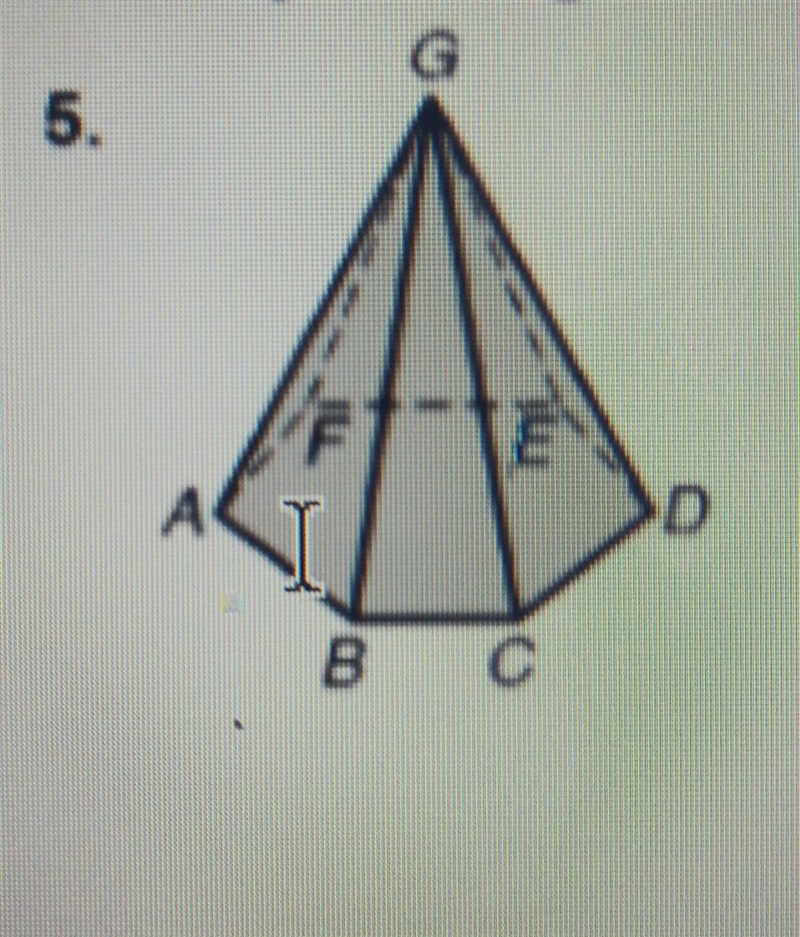 Name the edges of an hexagonal pyramid​-example-1